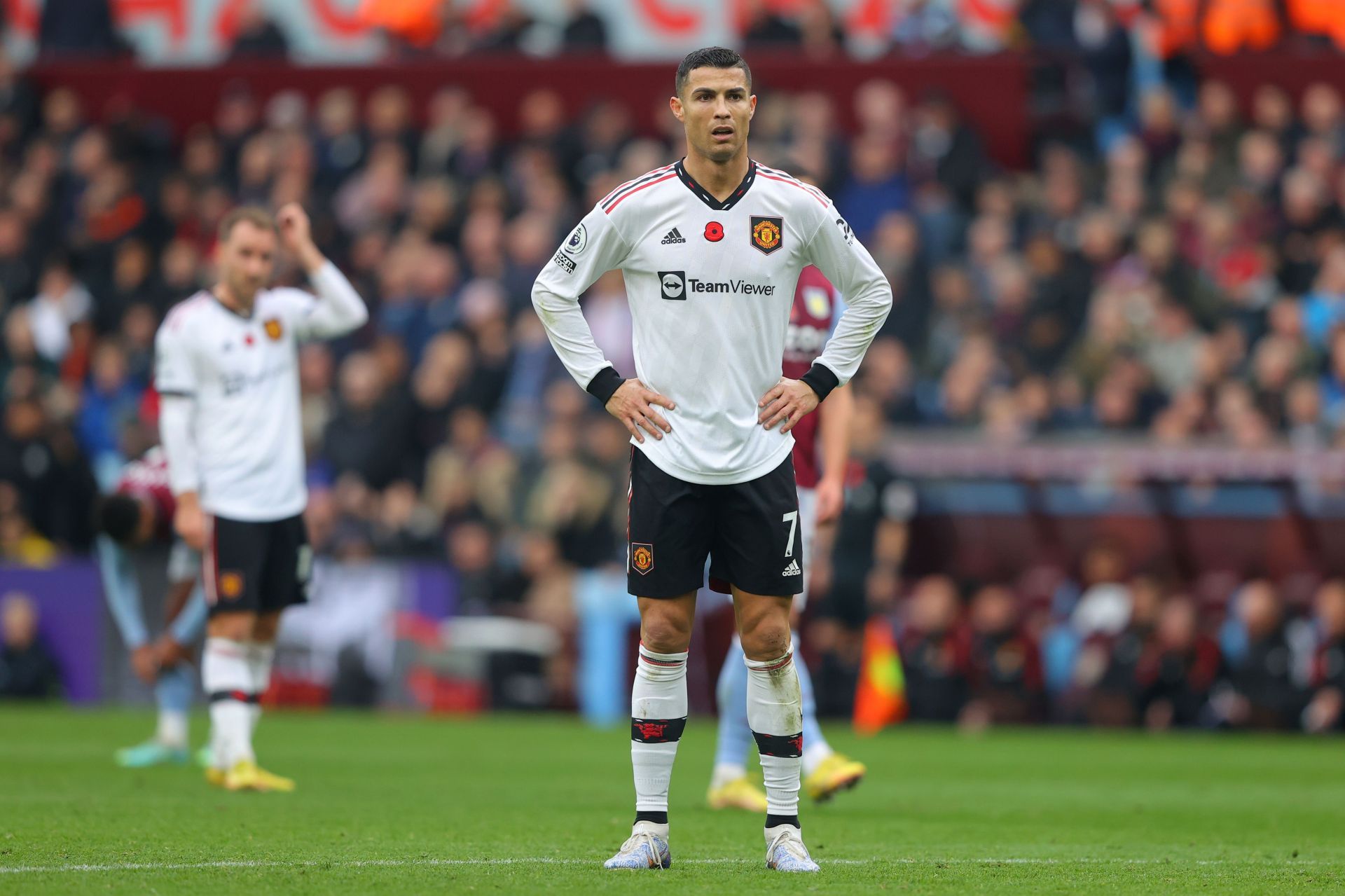 Ronaldo endured a quiet evening at Villa Park.