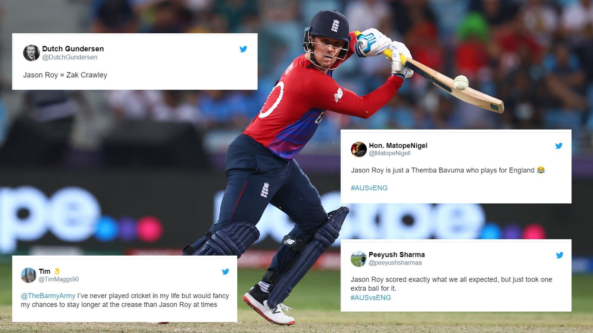 &quot;Everything went downhill for Jason Roy since he ditched IPL&quot; - Twitterati demands change after the opening batter gets out for a duck in the second ODI against Australia 