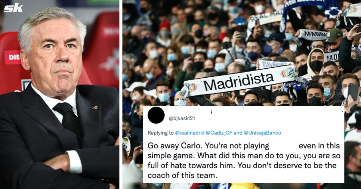 Real Madrid fans not happy with Carlo Ancelotti