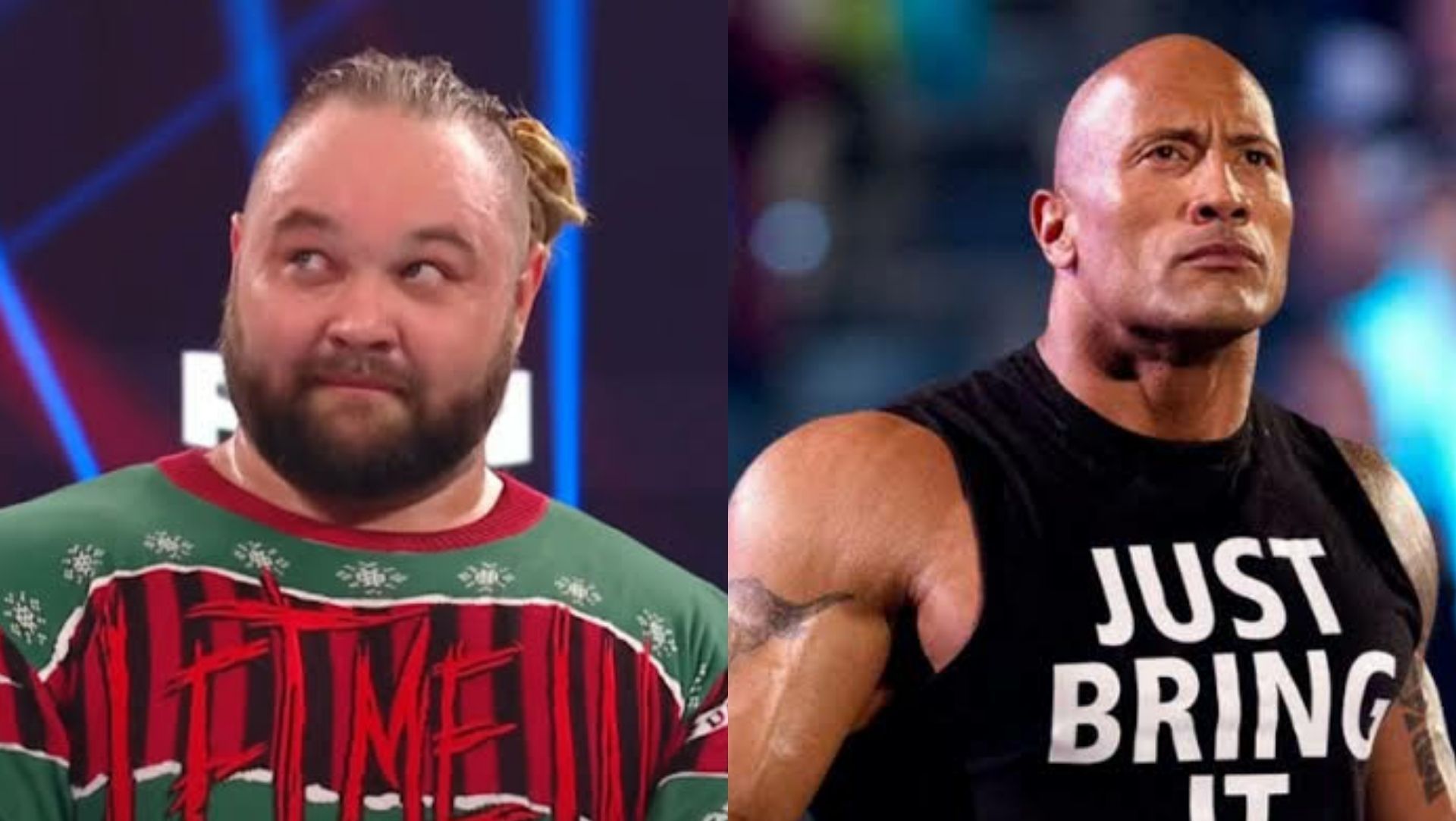 Bray Wyatt(Left); The Rock(Right)