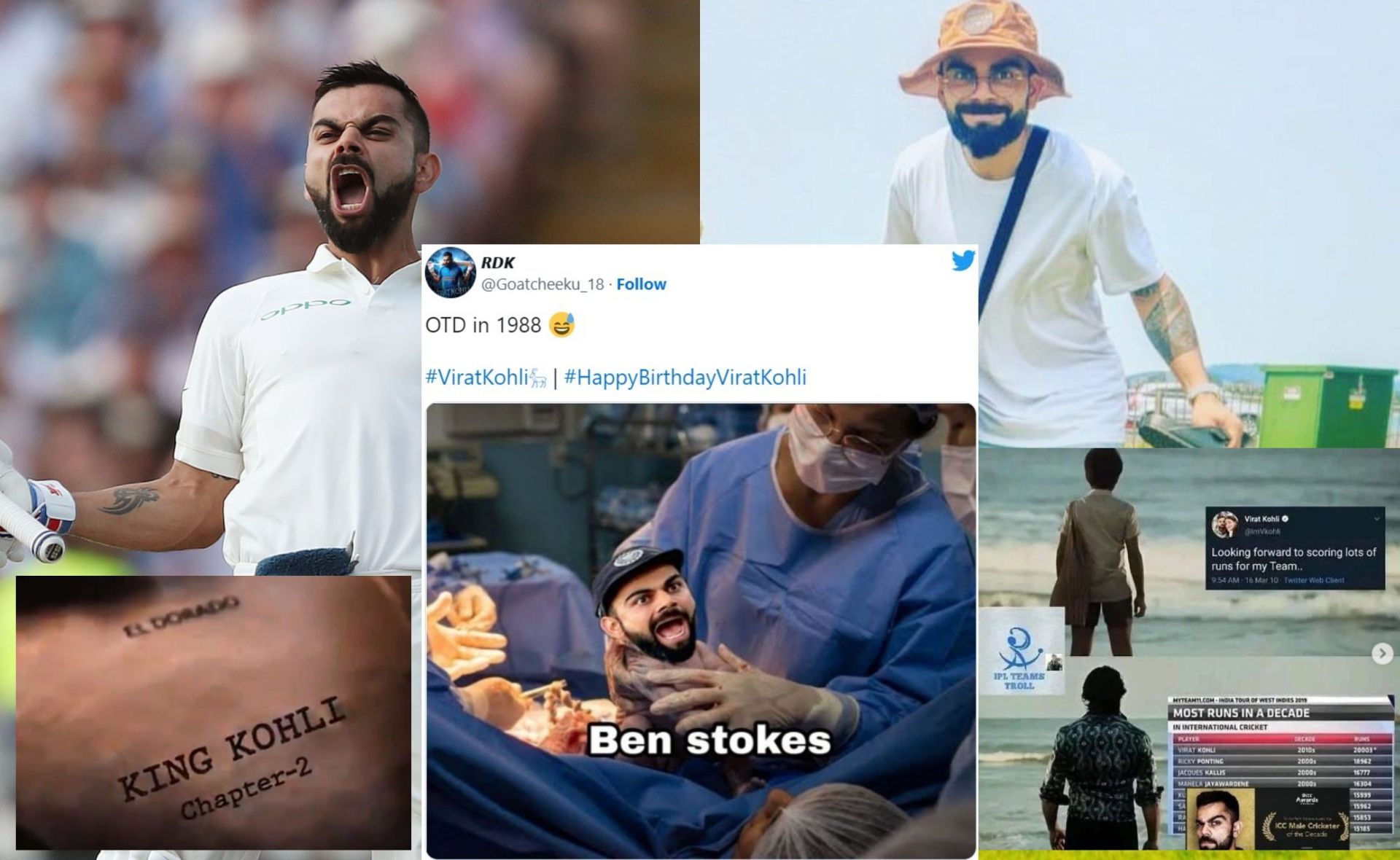 Fans wish Virat Kohli on the occasion of his 34th birthday