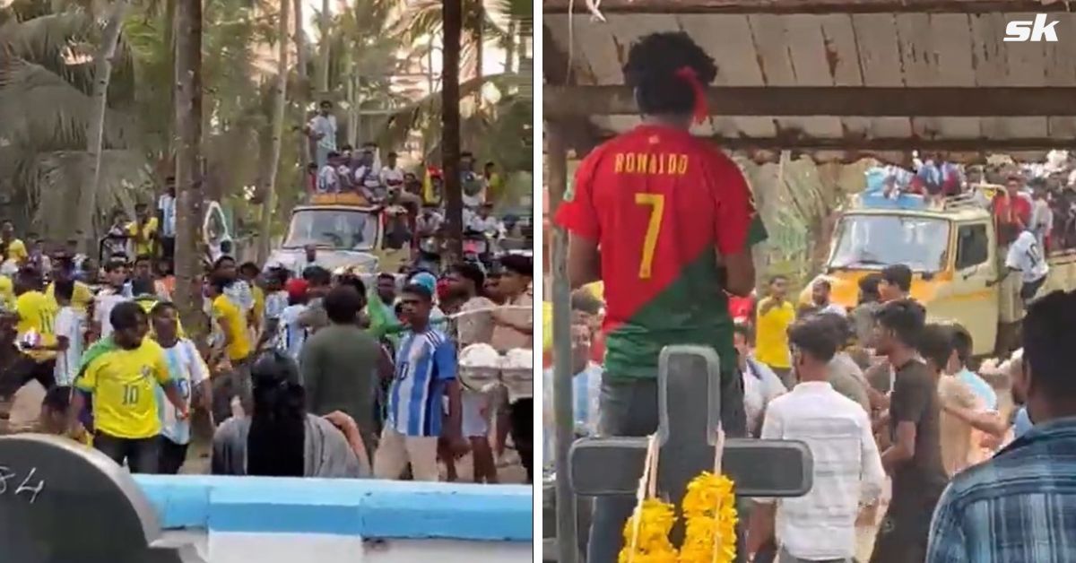 WATCH: Argentina and Brazil fans engage in all-out brawl inside cemetery