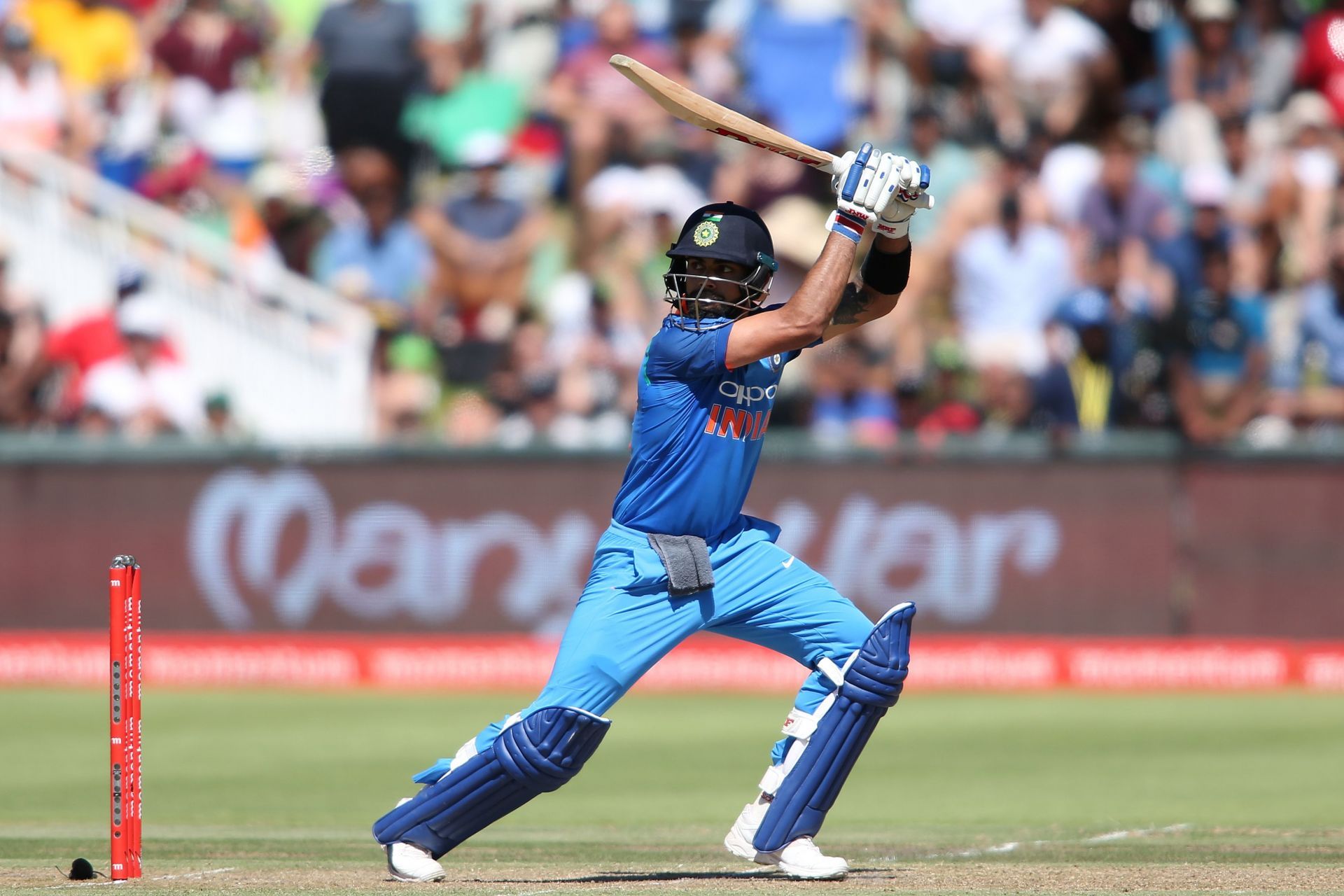 Virat Kohli during the 2018 Cape Town ODI. Pic: Getty Images