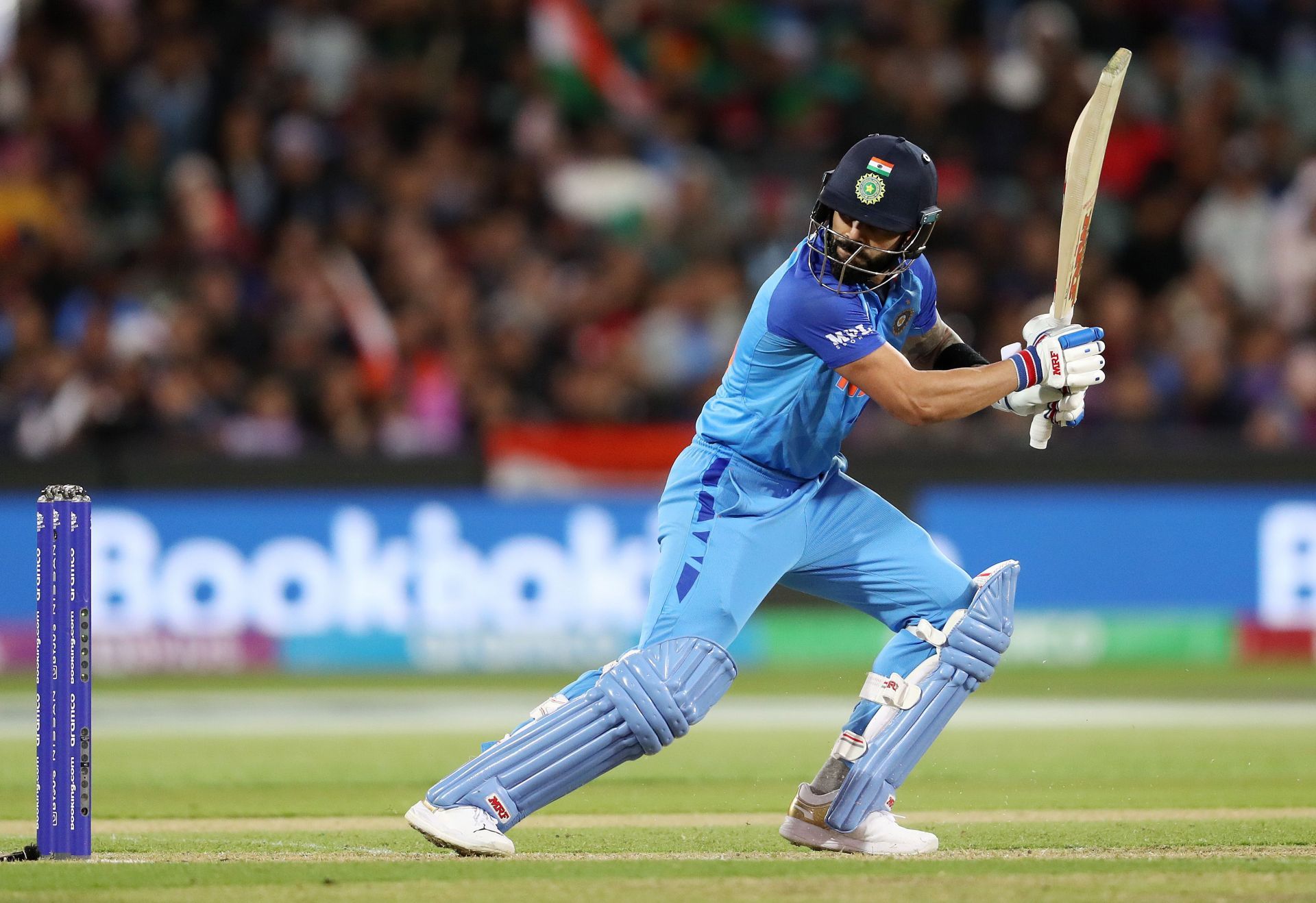 Virat Kohli is the leading run-getter in the T20 World Cup. Pic: Getty Images
