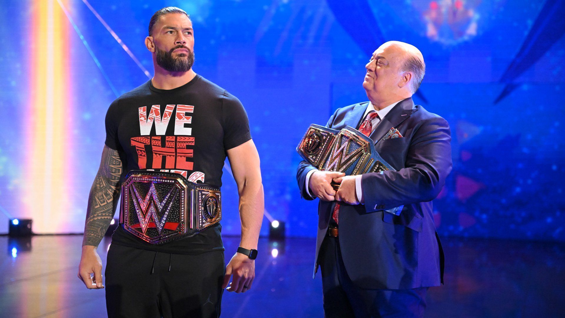 Roman Reigns with Paul Heyman