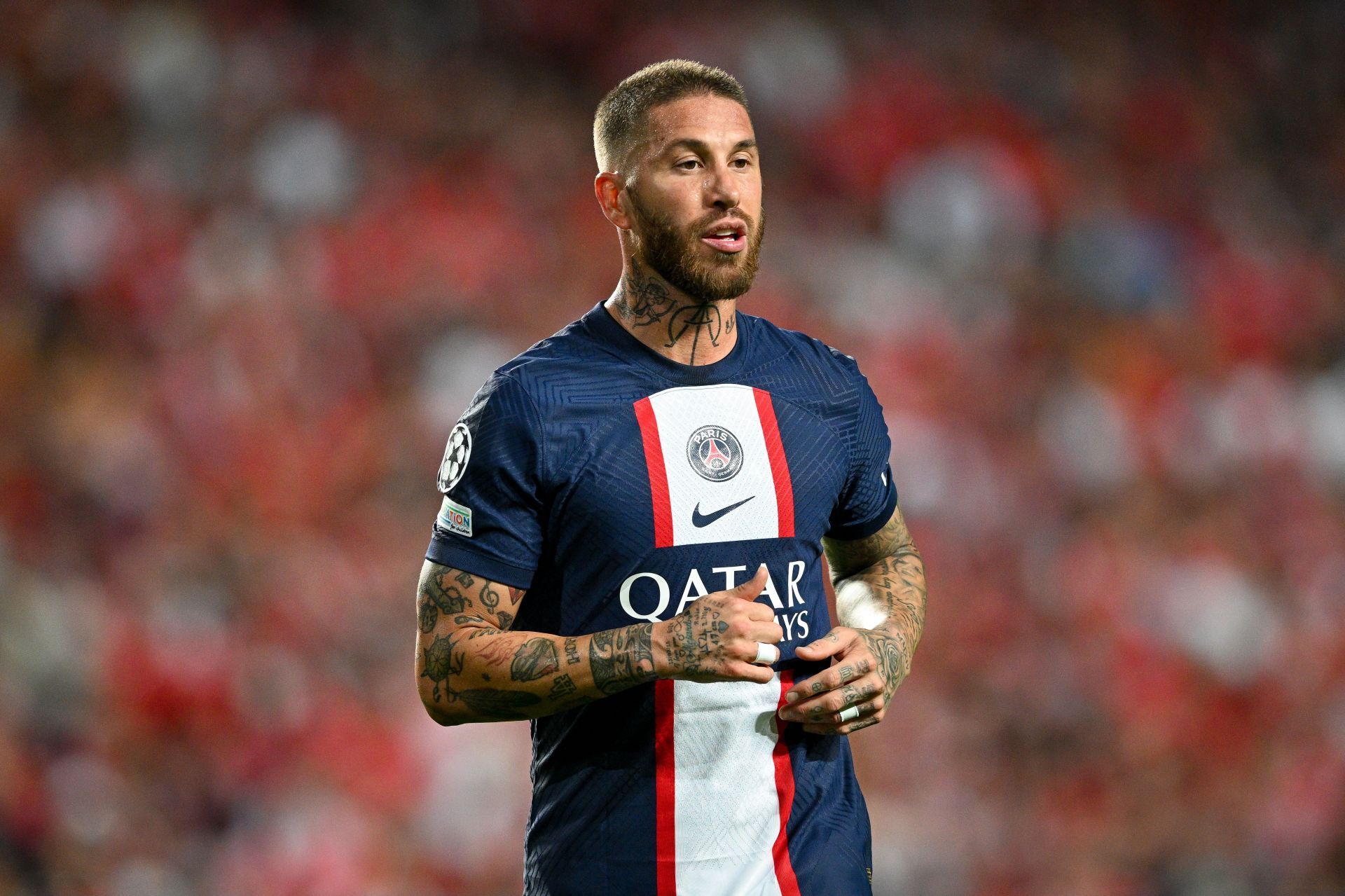 PSG defender Sergio Ramos.