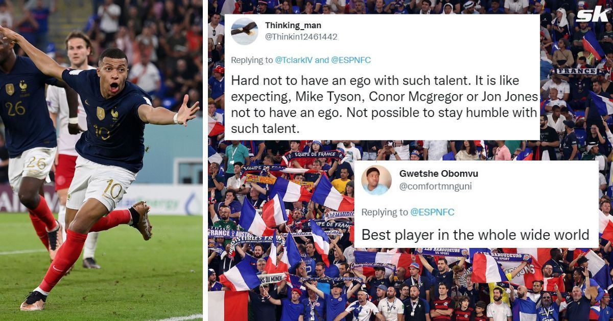 Fans hail Mbappe as best in the world after stunning display against Denmark