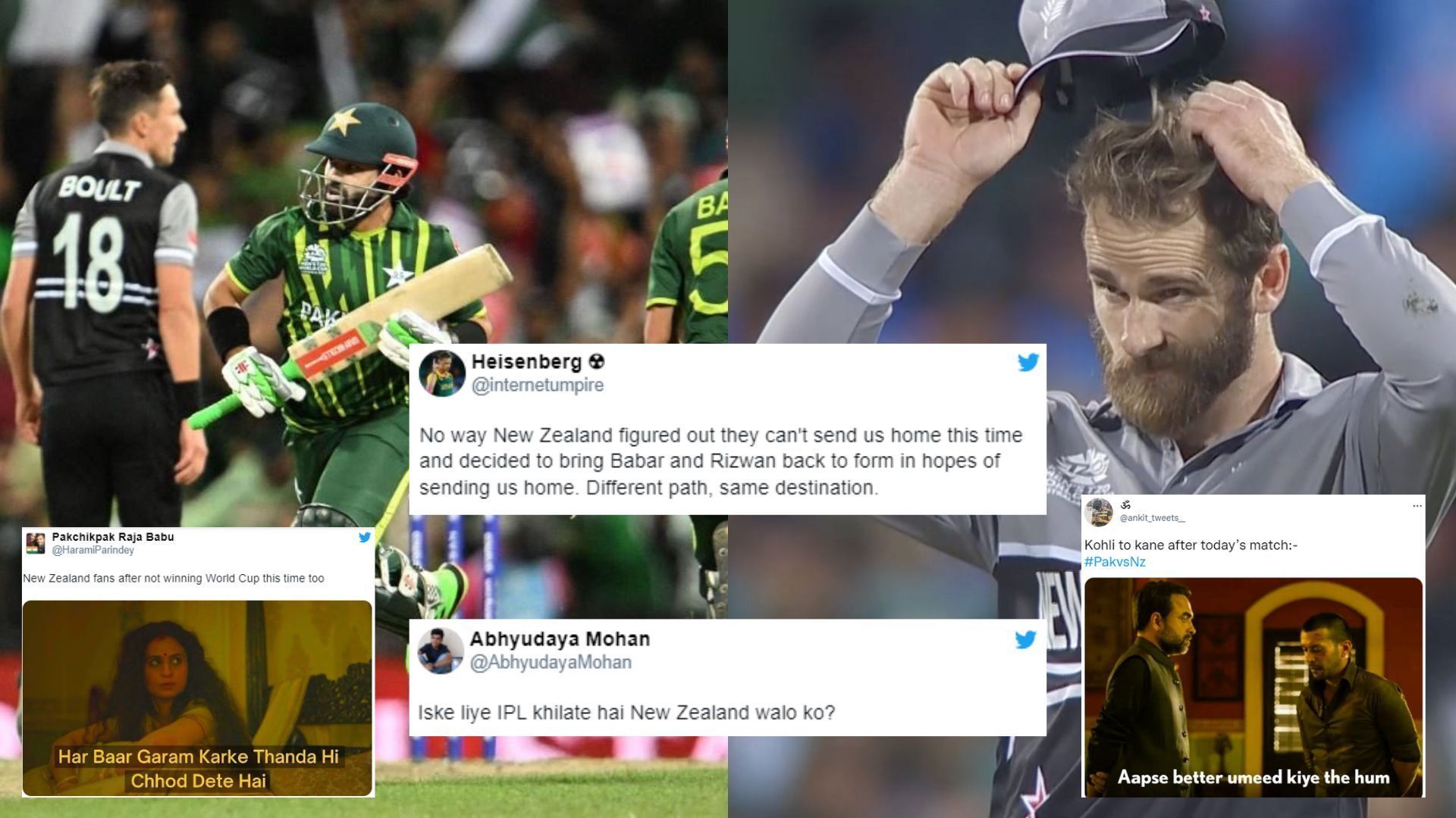 Fans trolled New Zealand for not turning up against Pakistan. (P.C.:Twitter)