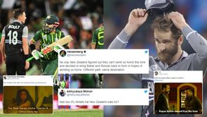 "Asli chokers to New Zealand waale hai" - Fans slam NZ for horrible day in the field against Pakistan in T20 World Cup 2022 semifinal