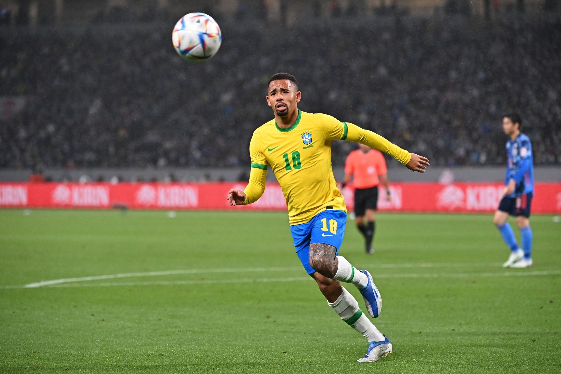 Gabriel Jesus in action - International Friendly