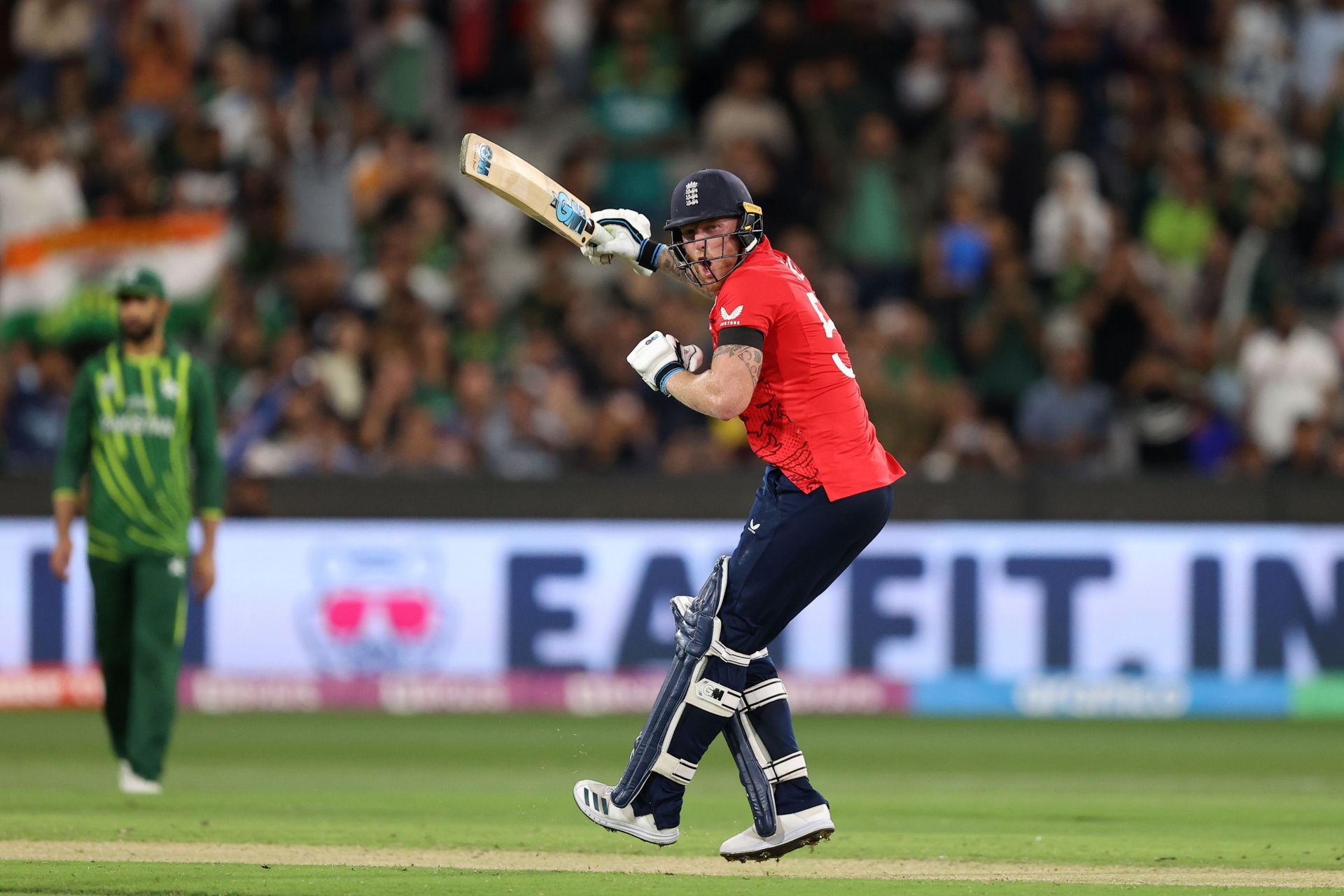 Ben Stokes hit 52 off 49 balls. (Image Credits: Getty)