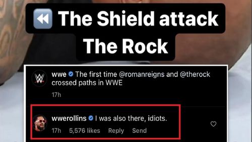 Rollins calls WWE idiots for not tagging him in its latest throwback post