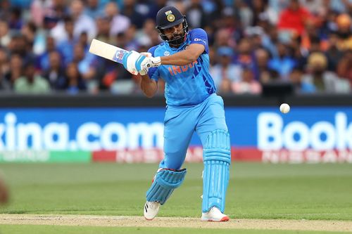 Rohit Sharma scored a painstaking 27 off 28 deliveries in Thursday's game.