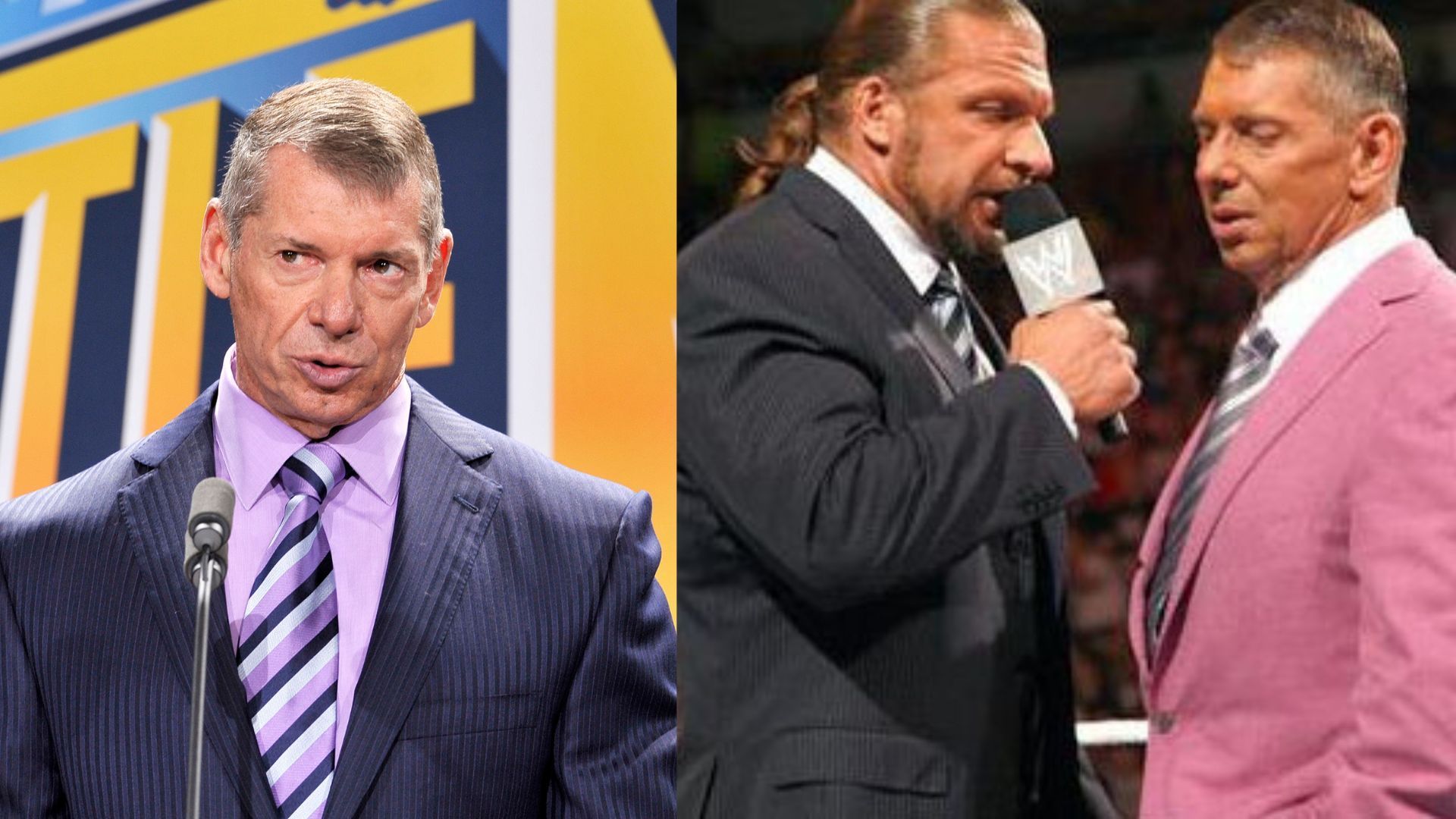 WWE personalities, Triple H and Vince McMahon