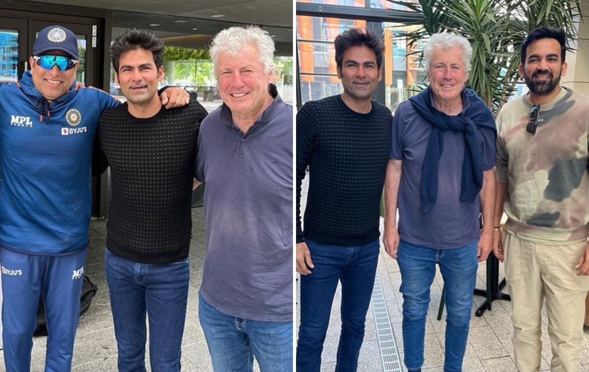 Former Indian cricketers catch up with John Wright in New Zealand. (Pics: Instagram)