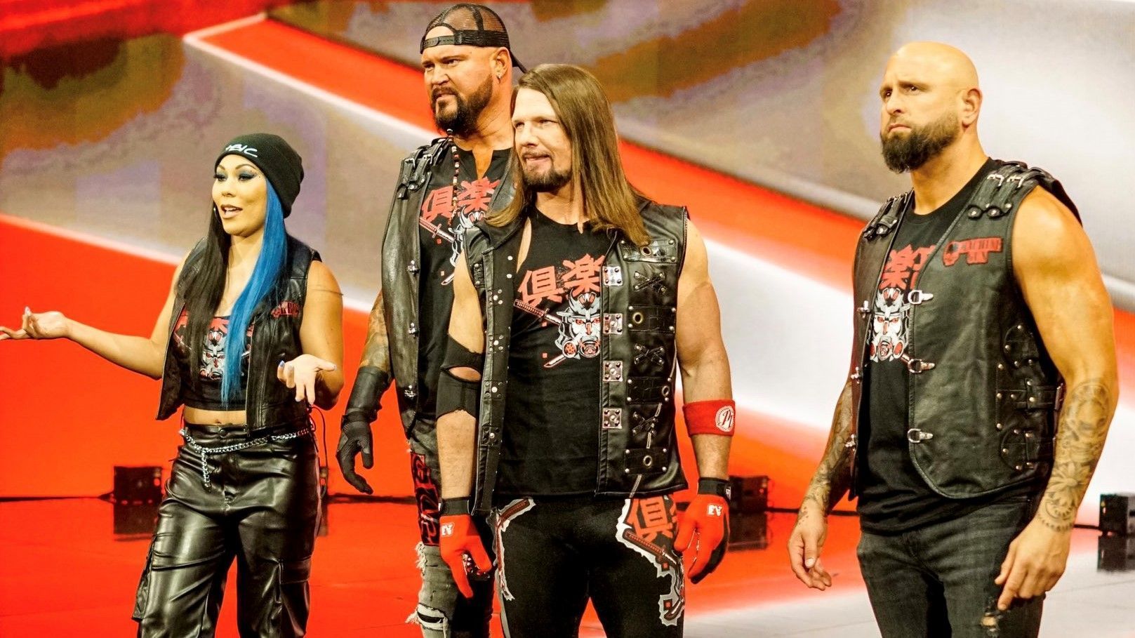 Mia Yim, Luke Gallows, AJ Styles and Karl Anderson