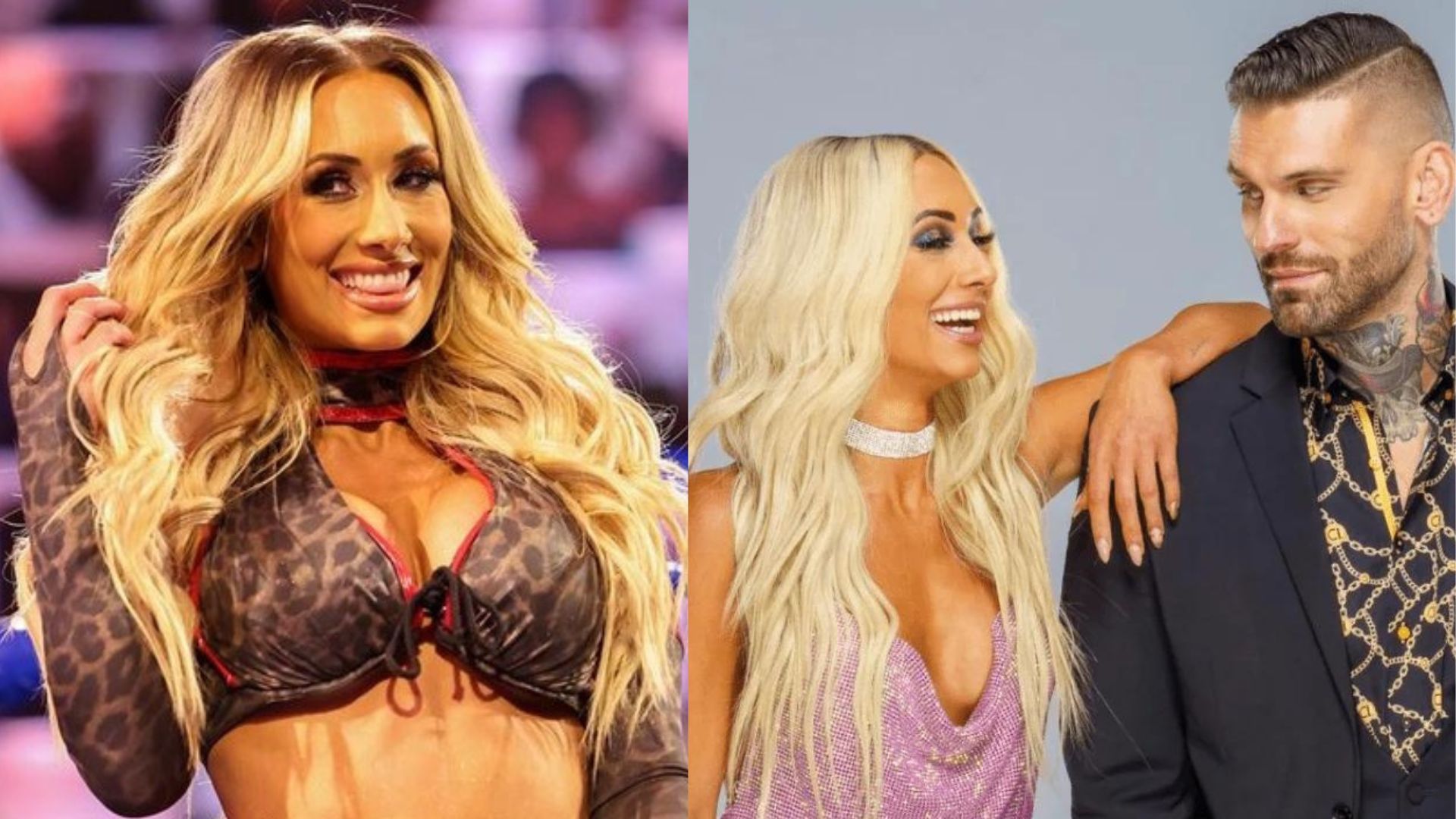 WWE Superstars Carmella and Corey Graves