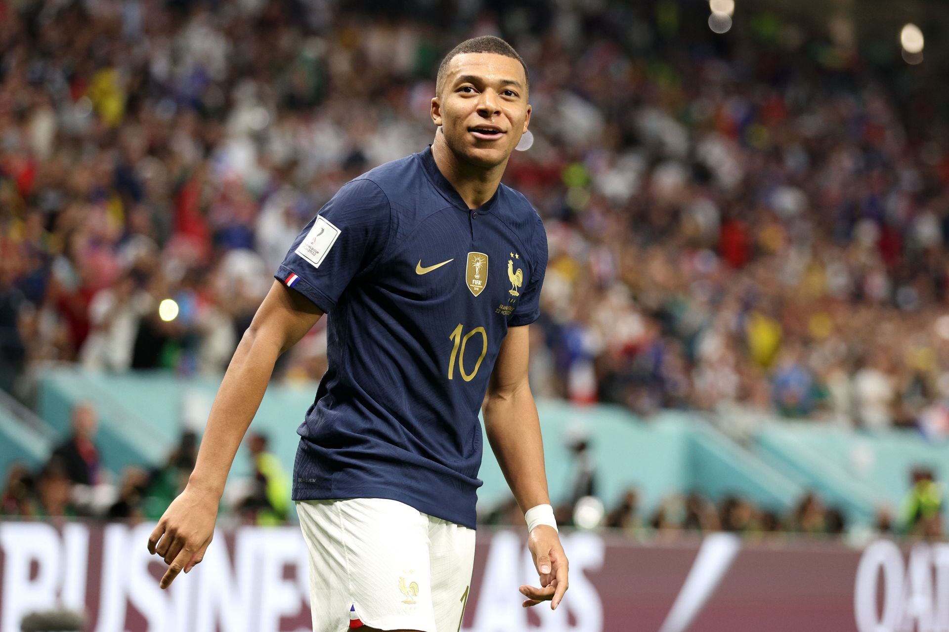 France and PSG star Kylian Mbappe in action
