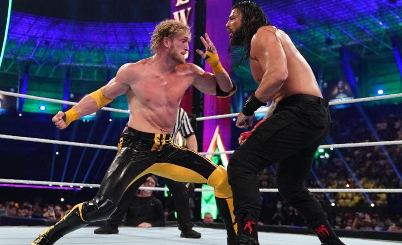 Roman Reigns defeated Logan Paul at Crown Jewe;