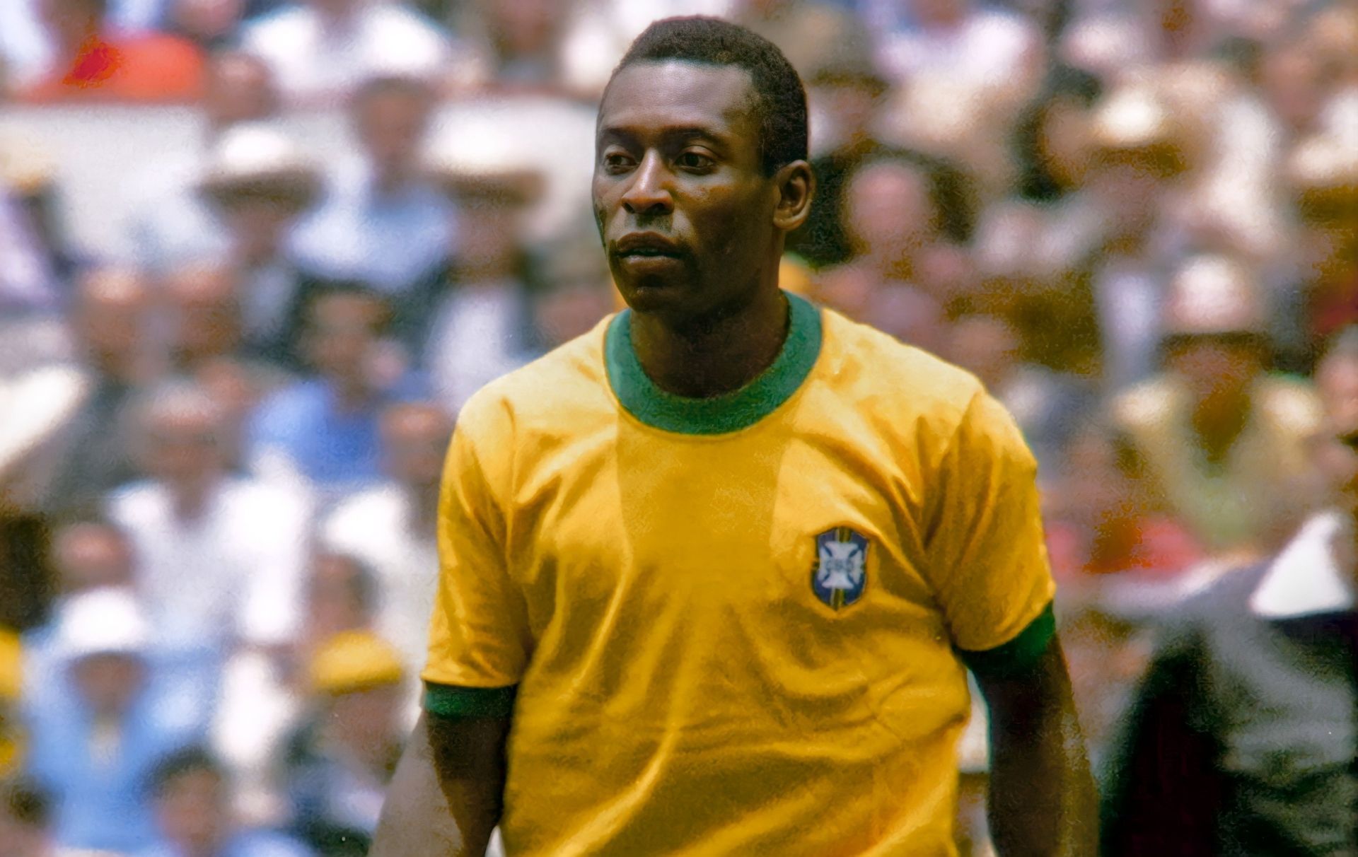 Pele in action for Brazil