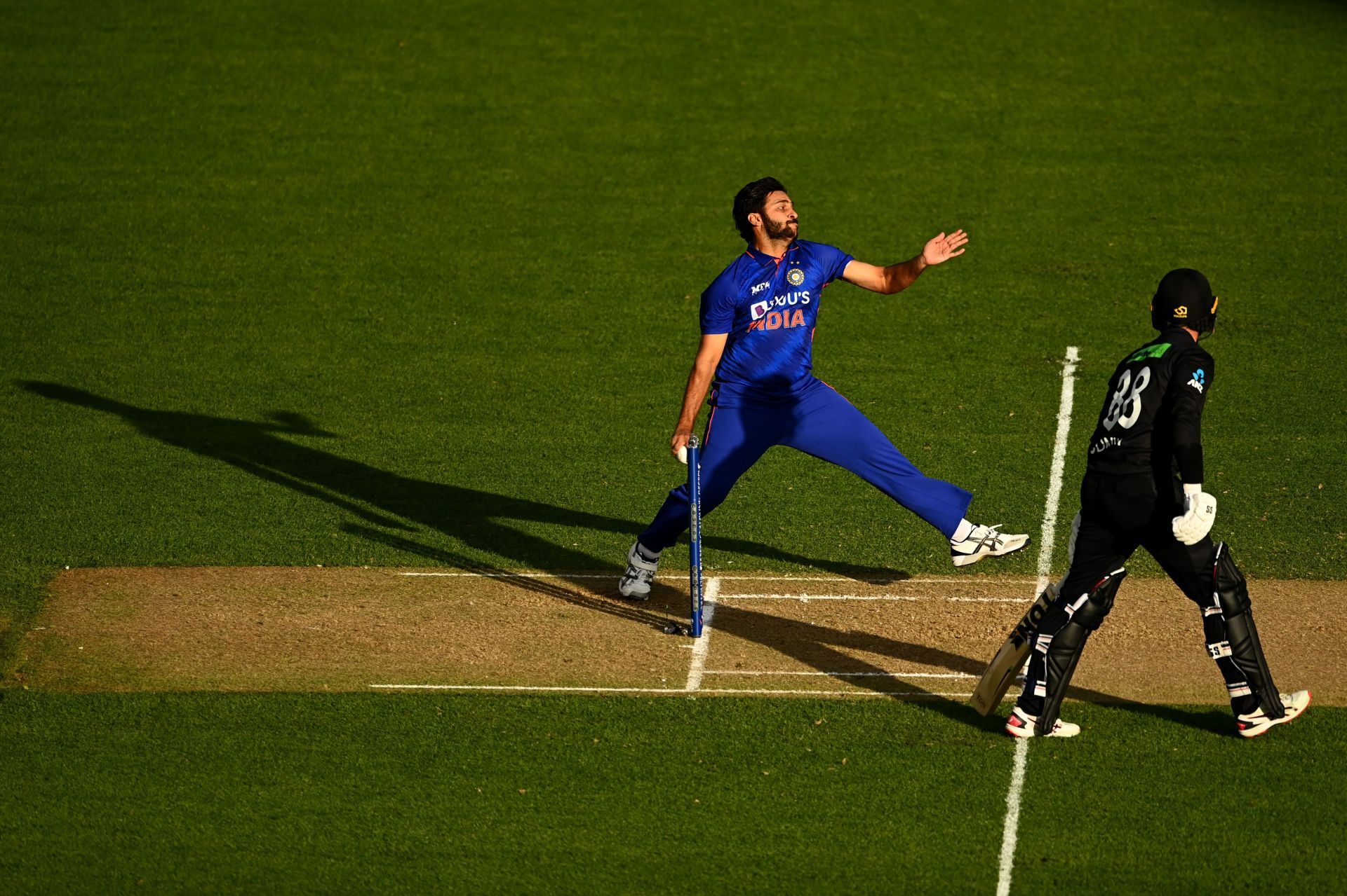 Team India pacer Shardul Thakur proved very expensive in the first ODI. Pic: Getty Images