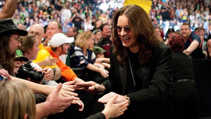 Ozzy Osbourne on an episode of WWE Monday Night RAW