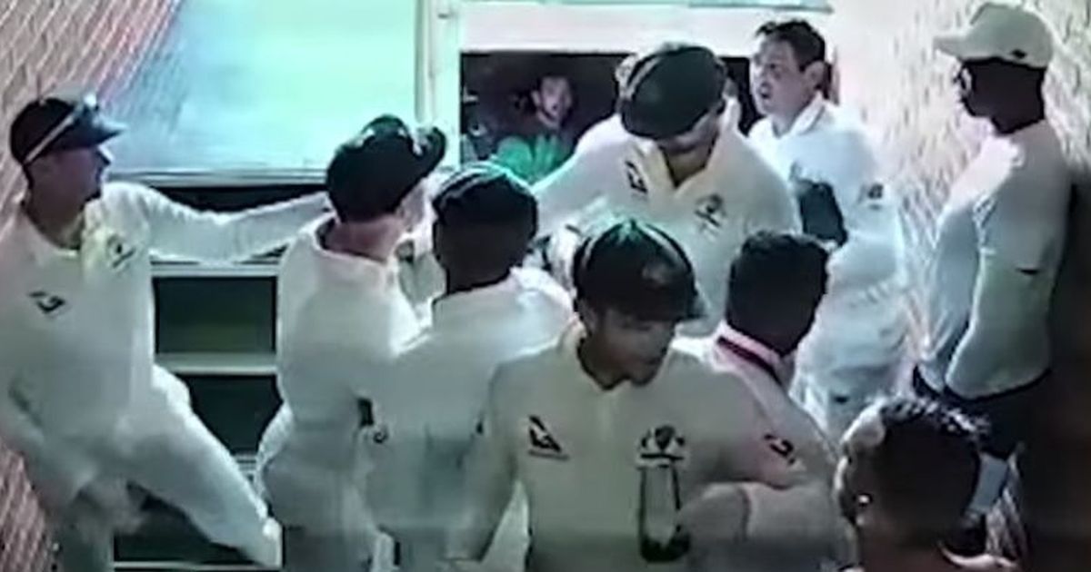 CCTV footage of Quinton de Kock-David Warner controversy. Pic: Screengrab