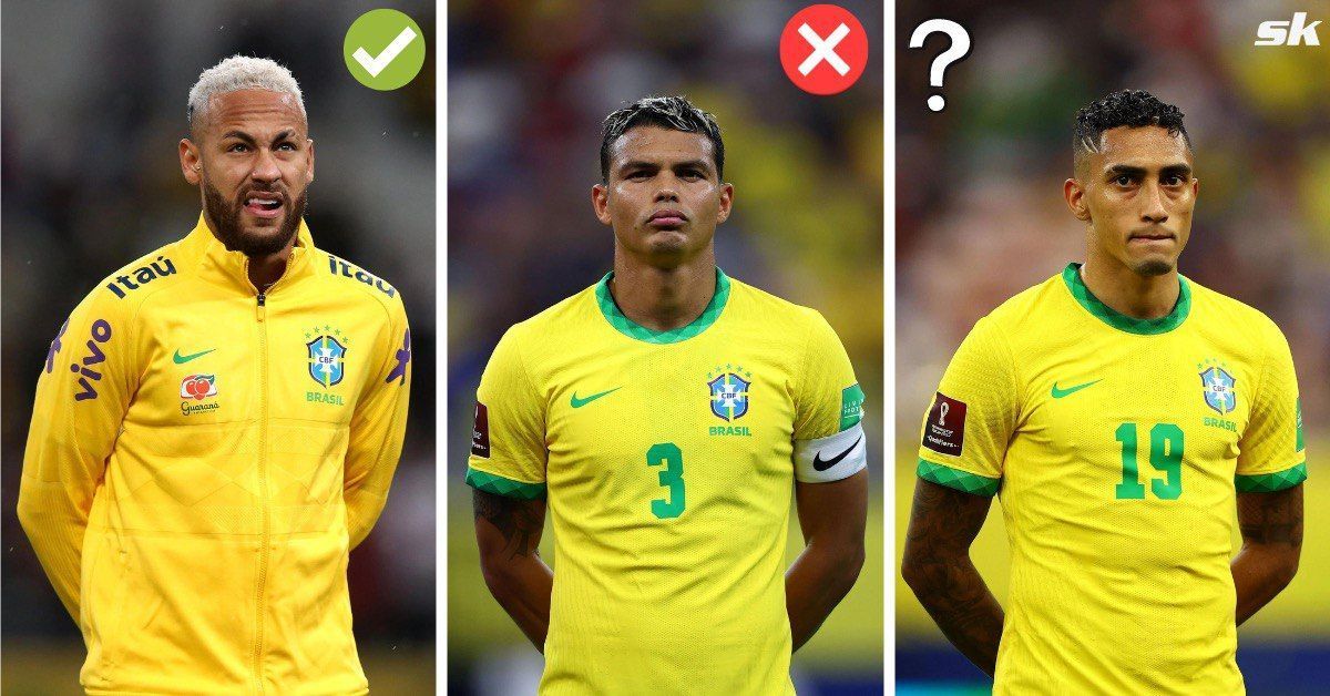 In picture: Neymar (left) | Thiago Silva (center) | Raphinha (right)