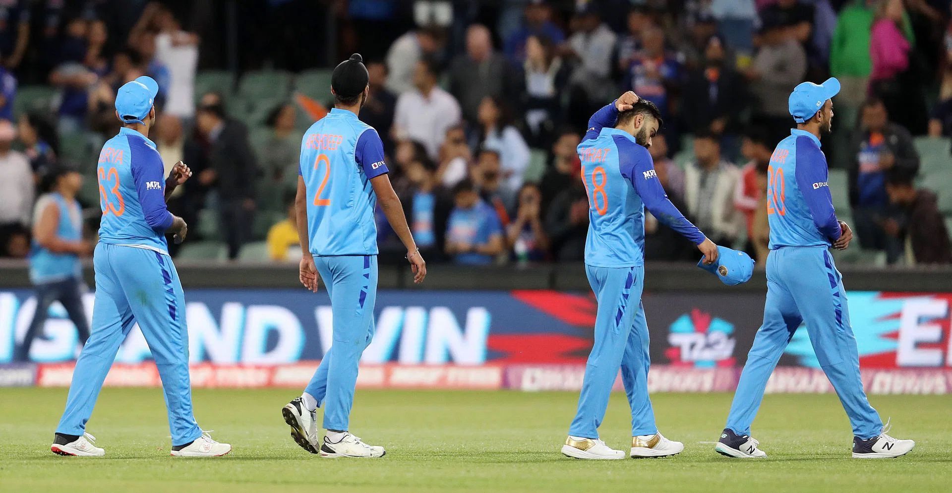 Team India’s bowlers were completely listless in their semi-final against England as Alex Hales (86* off 47) and Jos Buttler (80* off 49) went on the rampage. Their record 170-run unbeaten stand knocked India out of the World Cup. Pic: Getty Images