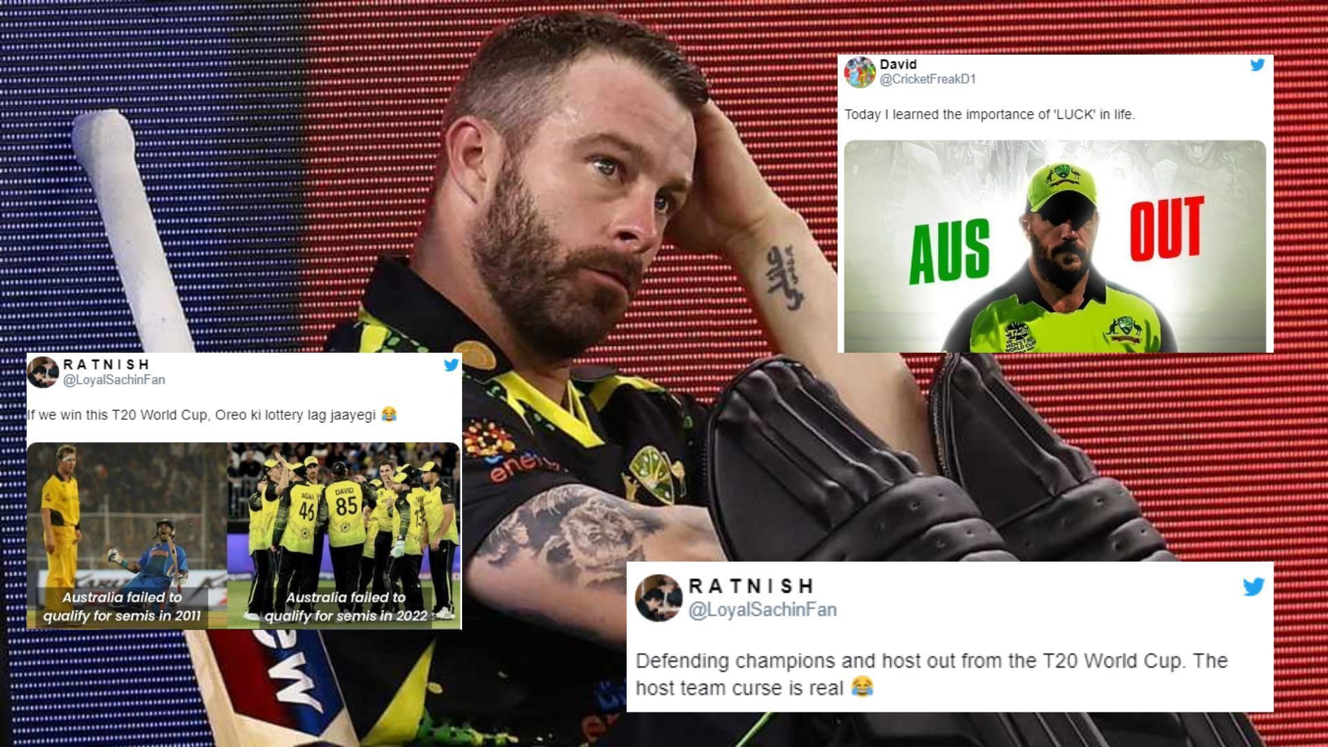 Fans trolled Australia for failing to reach the semis. (P.C.:Twitter)