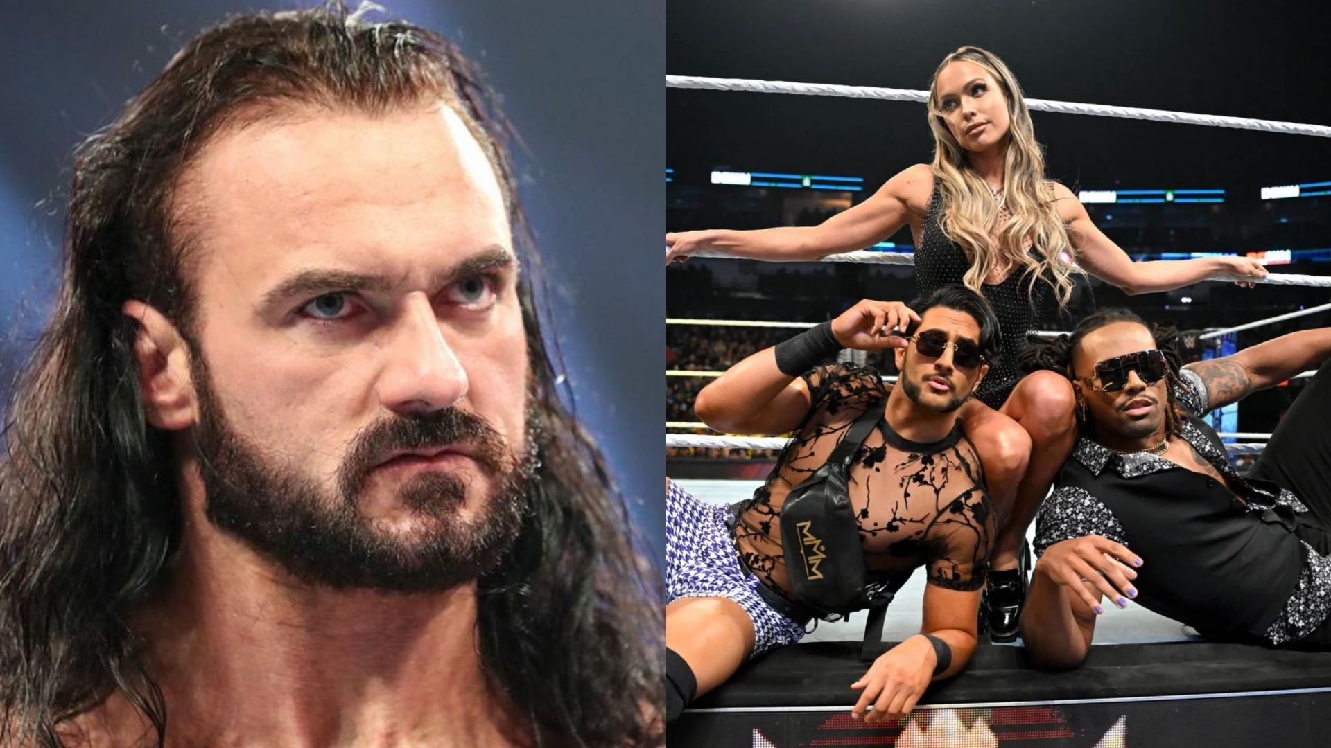 Drew McIntyre (left) and Maximum Male Models (right)
