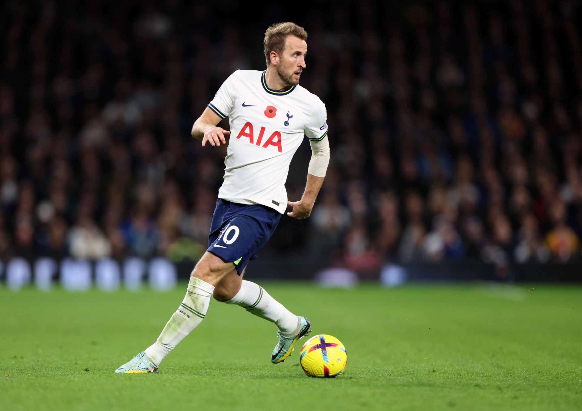 Tottenham Hotspur player - Harry Kane v Liverpool FC - Premier League 2022-23 campaign