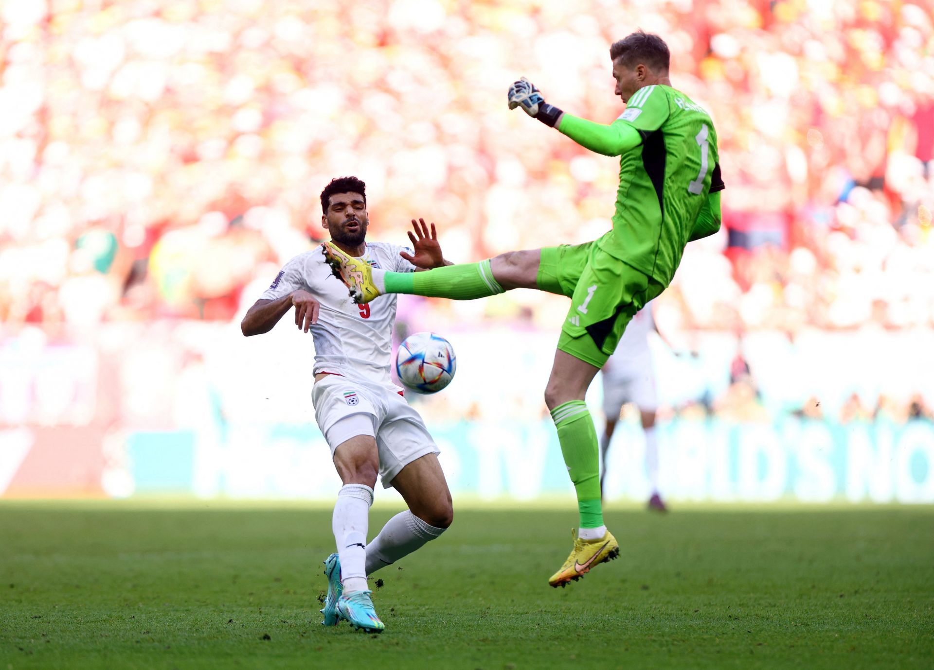 Wayne Hennessey&#039;s foul on Mehdi Taremi saw the goalkeeper pick up a red card.