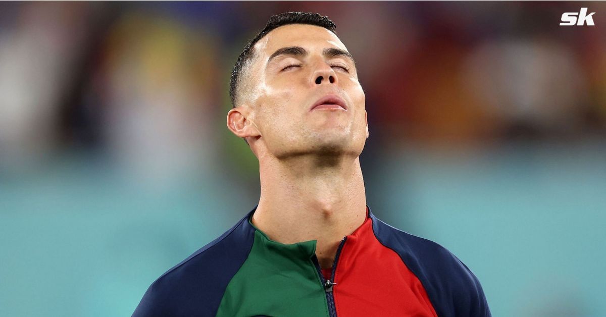 Ronaldo pictured in tears during national anthem ahead of opening game against Ghana