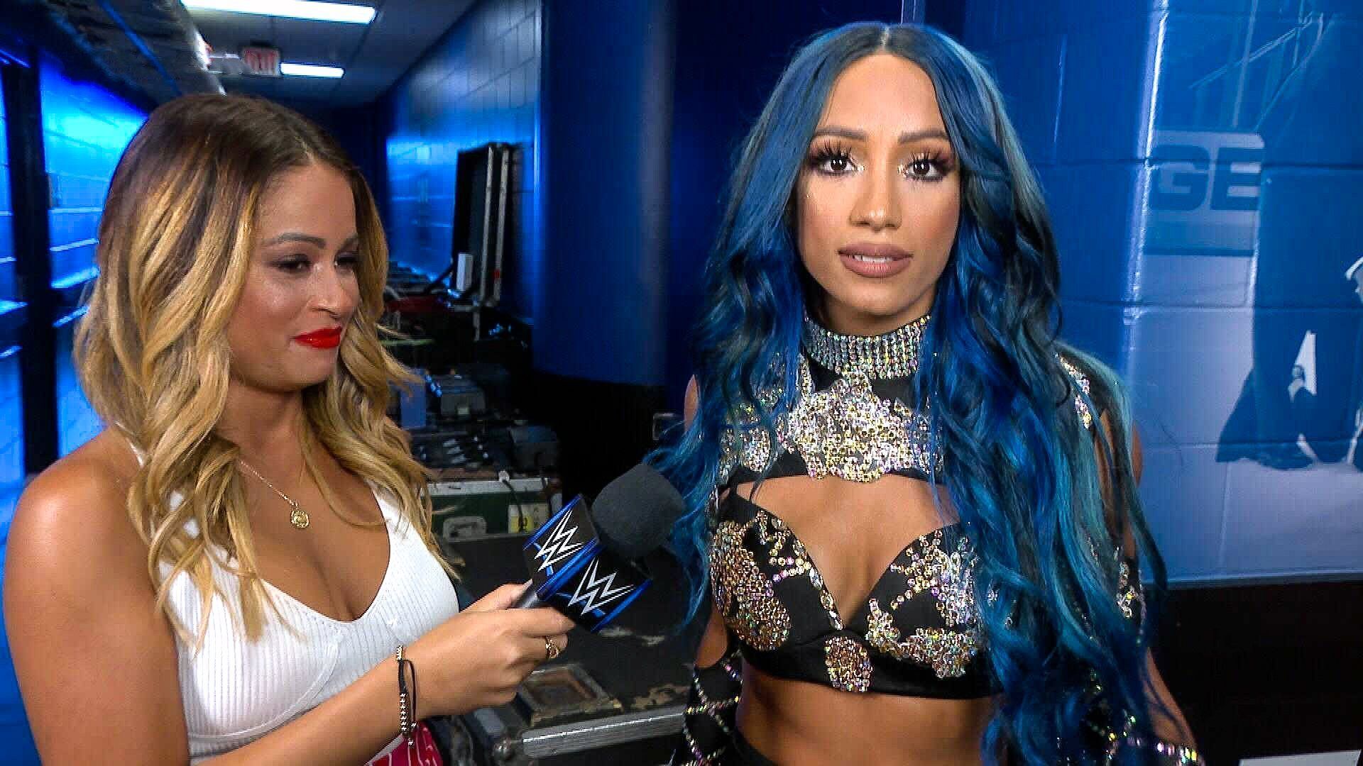 Sasha Banks with Kayla Braxton