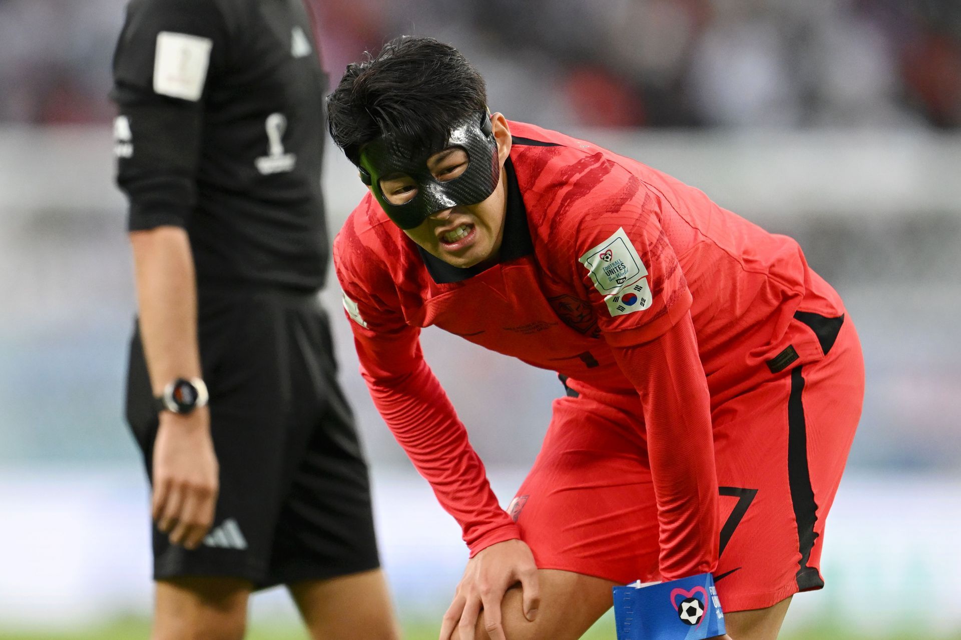 Son Heung-min was South Korea's best player against the Uruguayans.