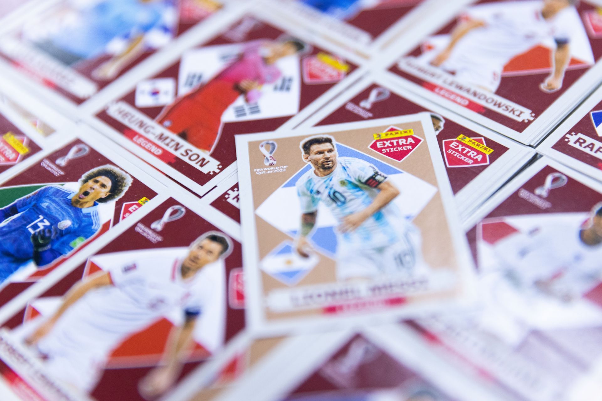 Panini Hub in Sao Paulo Distributes Football Sticker Amid World Cup Fever: Lionel Messi