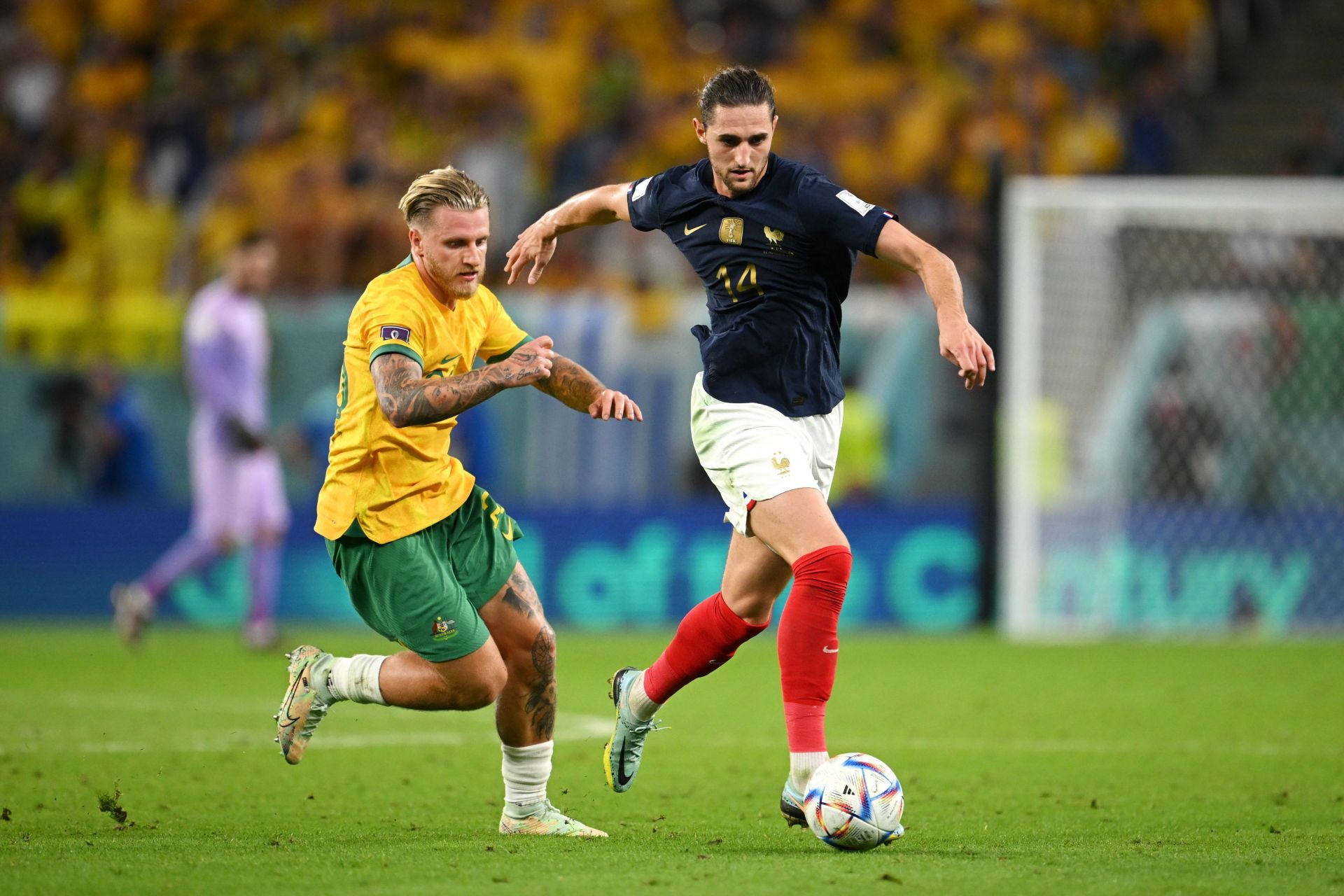 Rabiot (R) bagged a goal and an assist from midfield for France