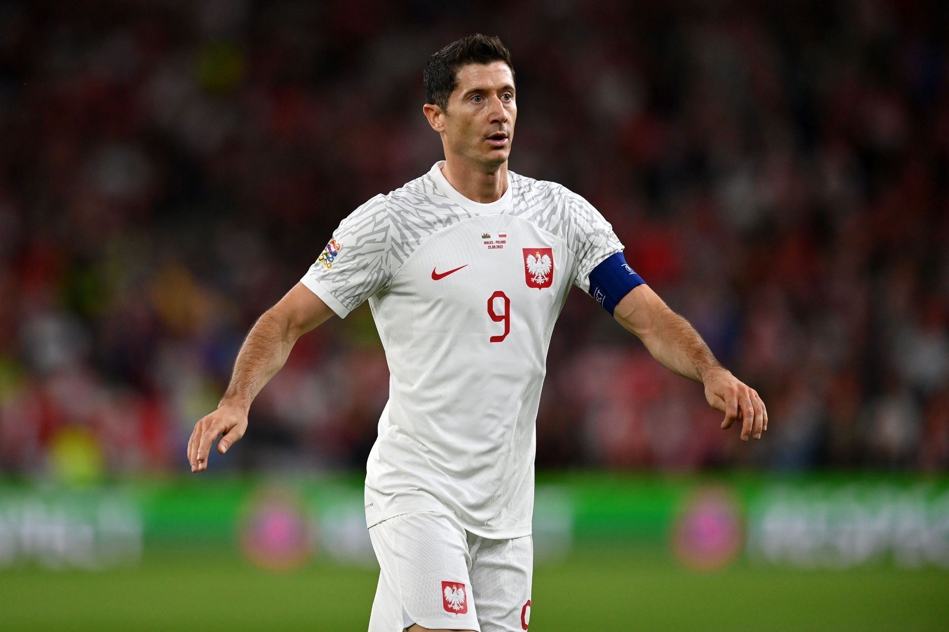 Lewandowski playing for Poland