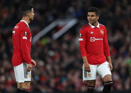 Manchester United stars Cristiano Ronaldo and Casemiro