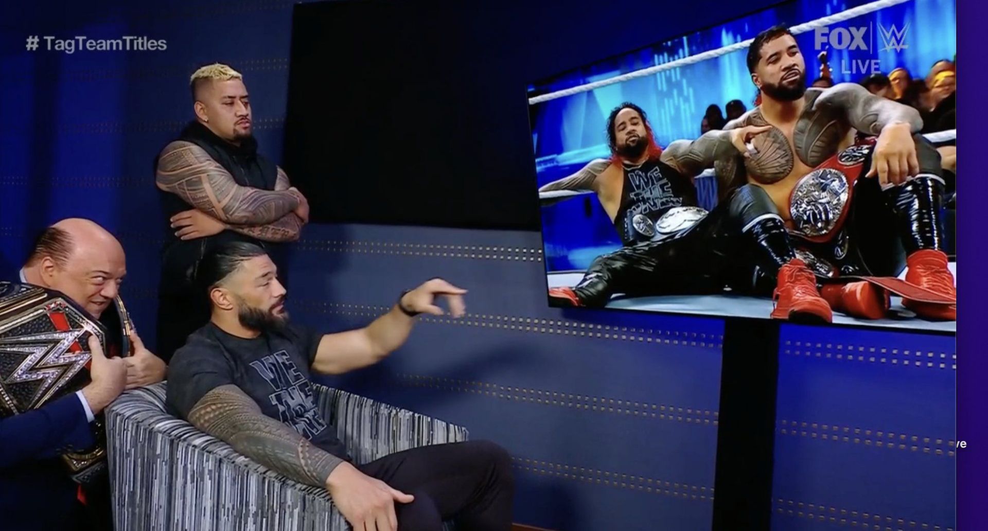 Roman Reigns was pleased with The Usos