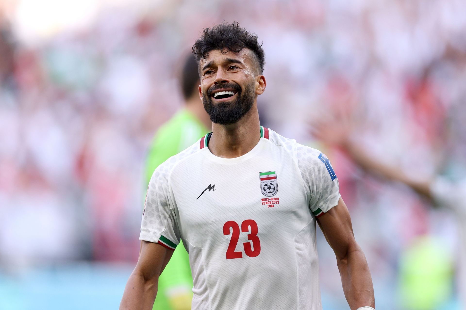 Ramin Rezaeian scored Iran's second goal and sealed their victory against Wales.