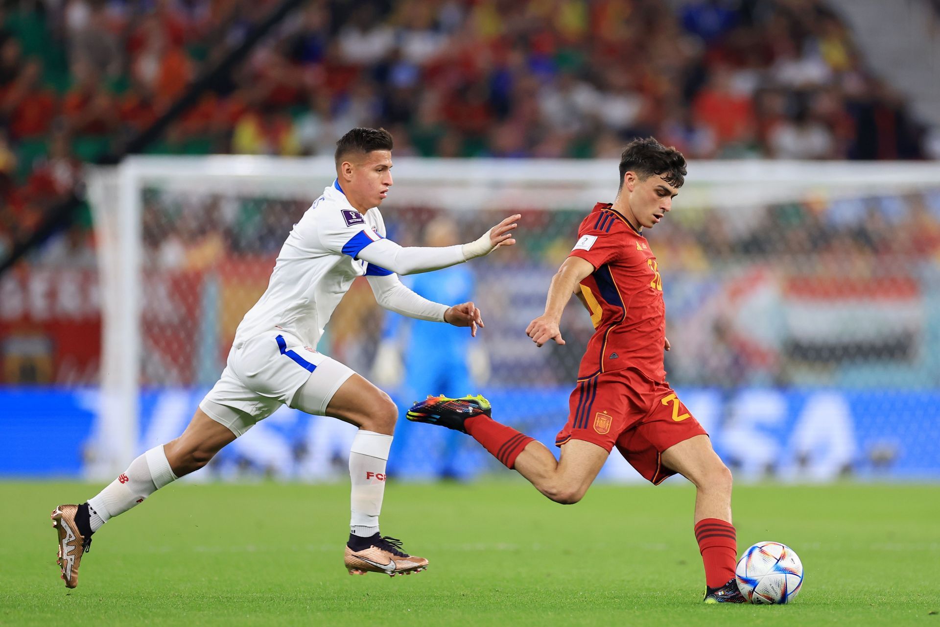 Pedri in action against Costa Rica