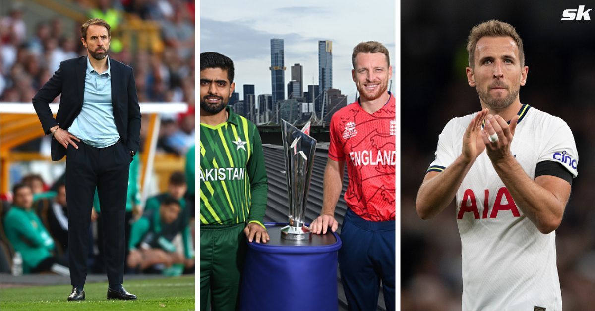 England captain Harry Kane and manager Gareth Southgate send special message to the England Cricket team for t20 World Cup final 