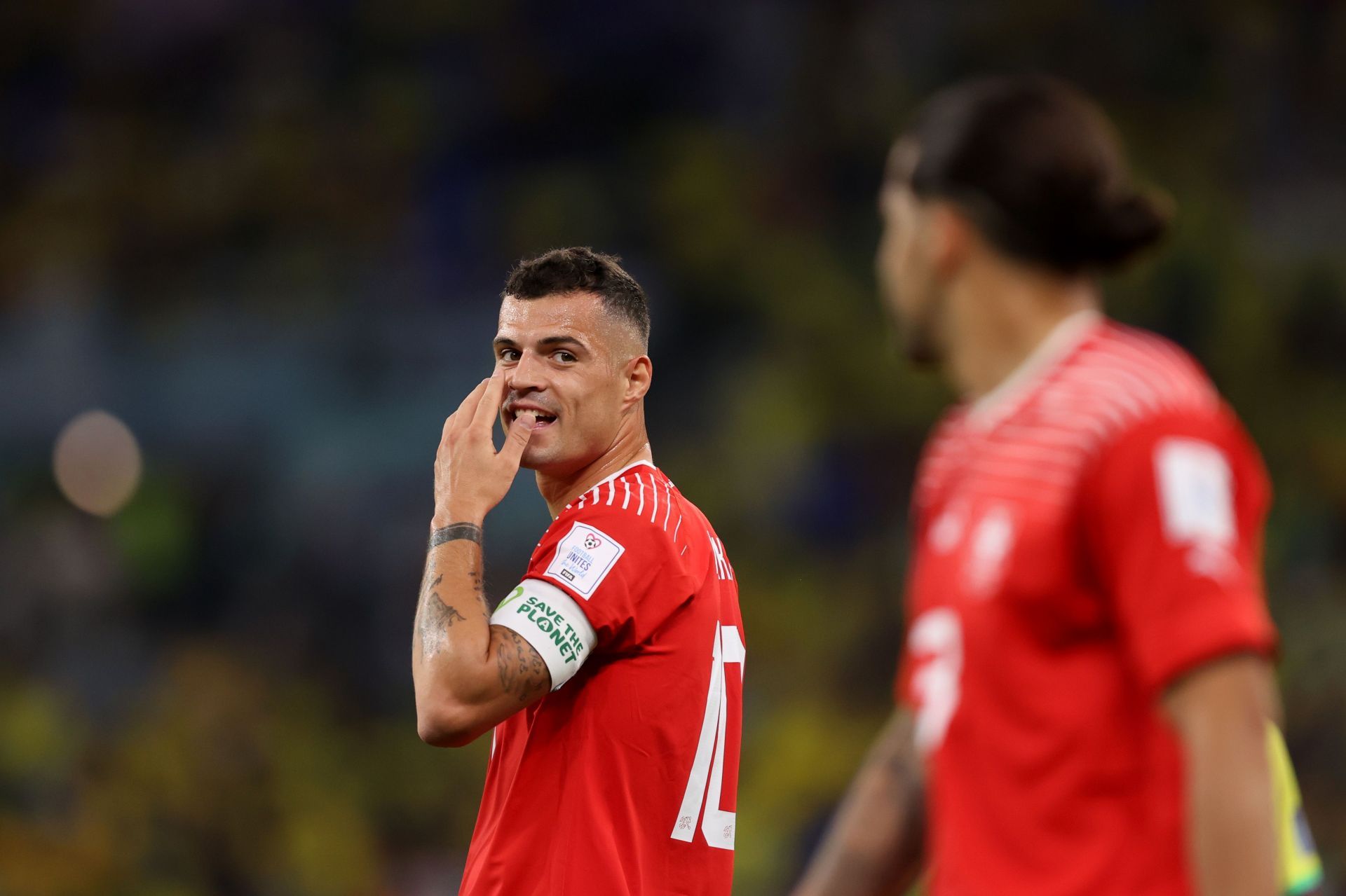 Granit Xhaka was the best player for Switzerland