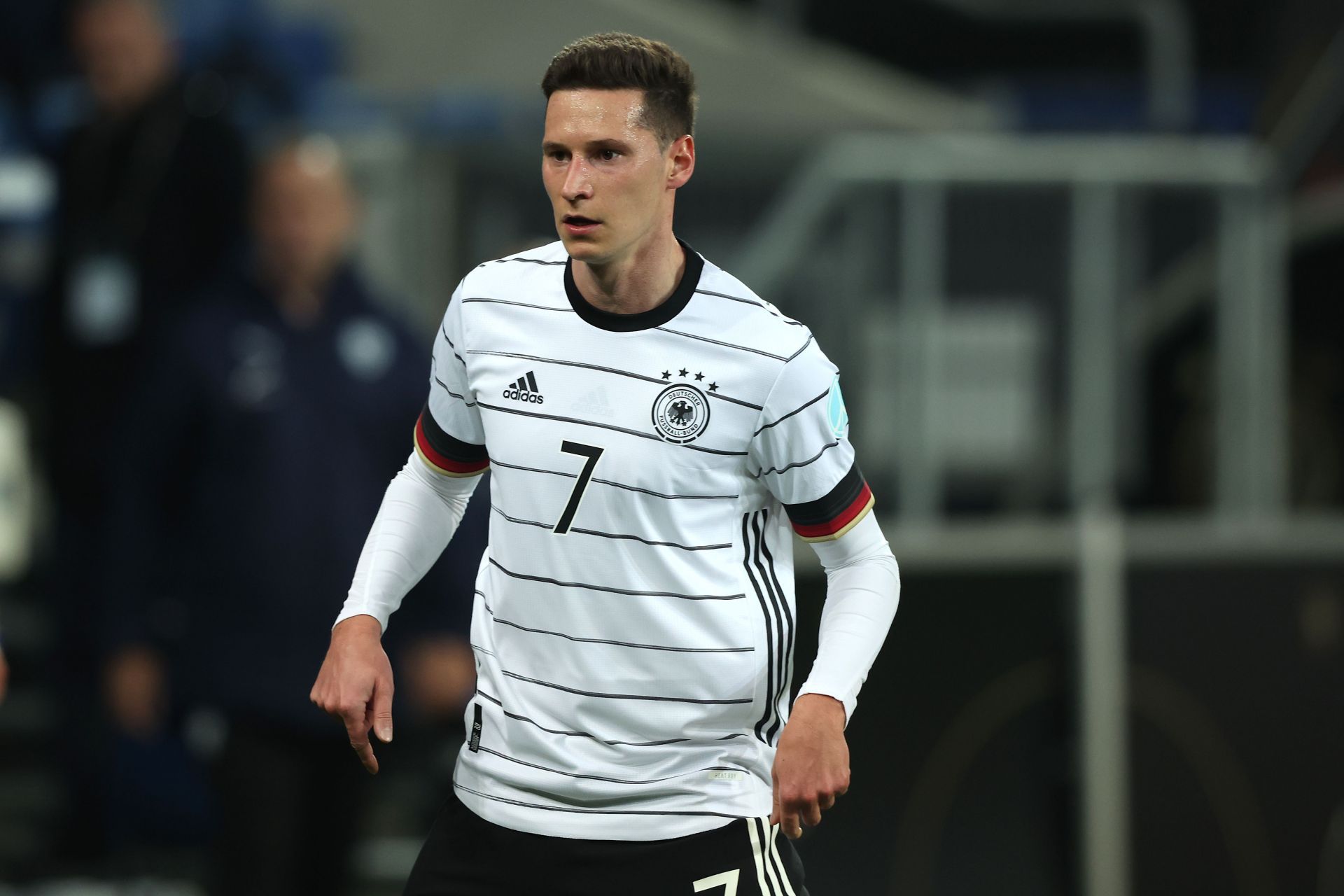 Julian Draxler in action for Germany in an international friendly against Israel