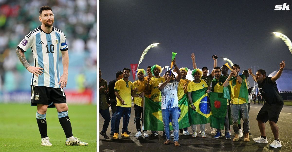 Brazil fans mocked Lionel Messi during the 2022 FIFA World Cup