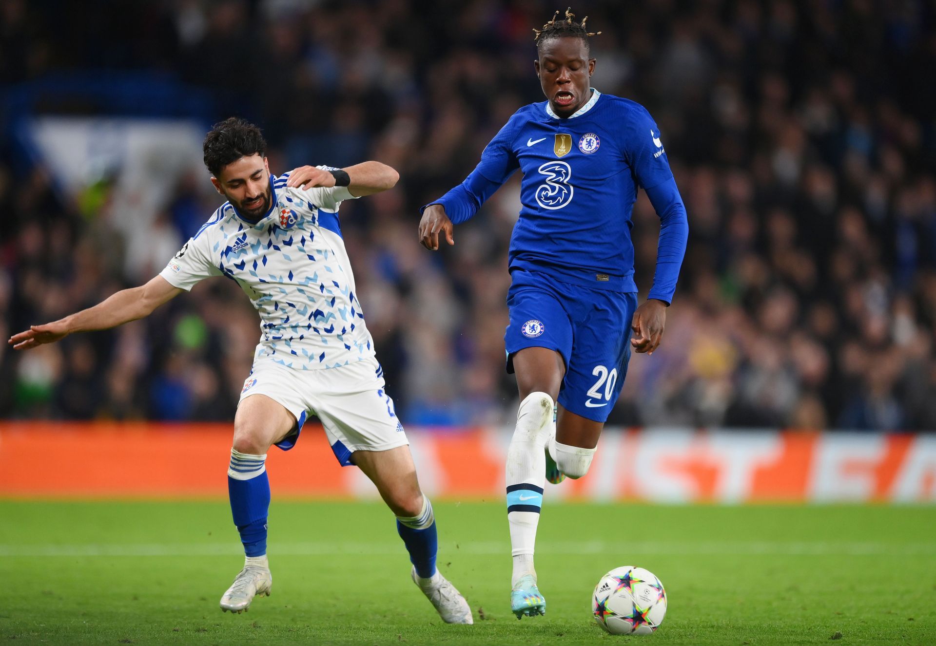 Denis Zakaria (right( scored on his debut at Stamford Bridge on Wednesday.