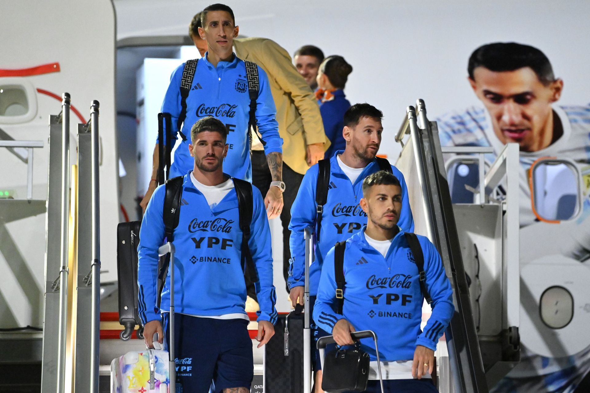 Argentina have arrived in Doha, Qatar