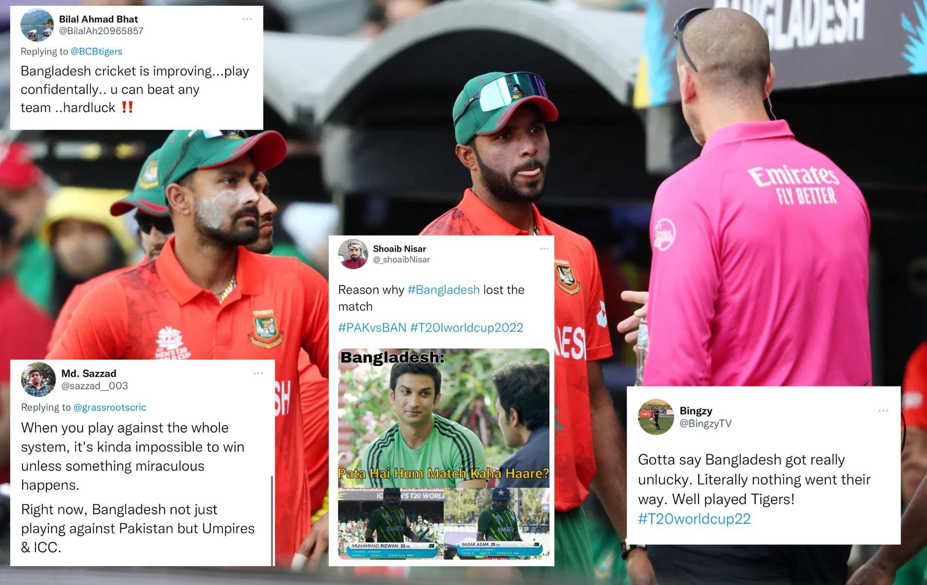 Bangladesh finished with four points in the T20 World Cup 2022. (Pics: Getty/Twitter)